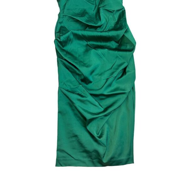 Cache Sleeveless Halter Neck Mini Cocktail Dress Womens Emerald Green Size 0 - Picture 2 of 8